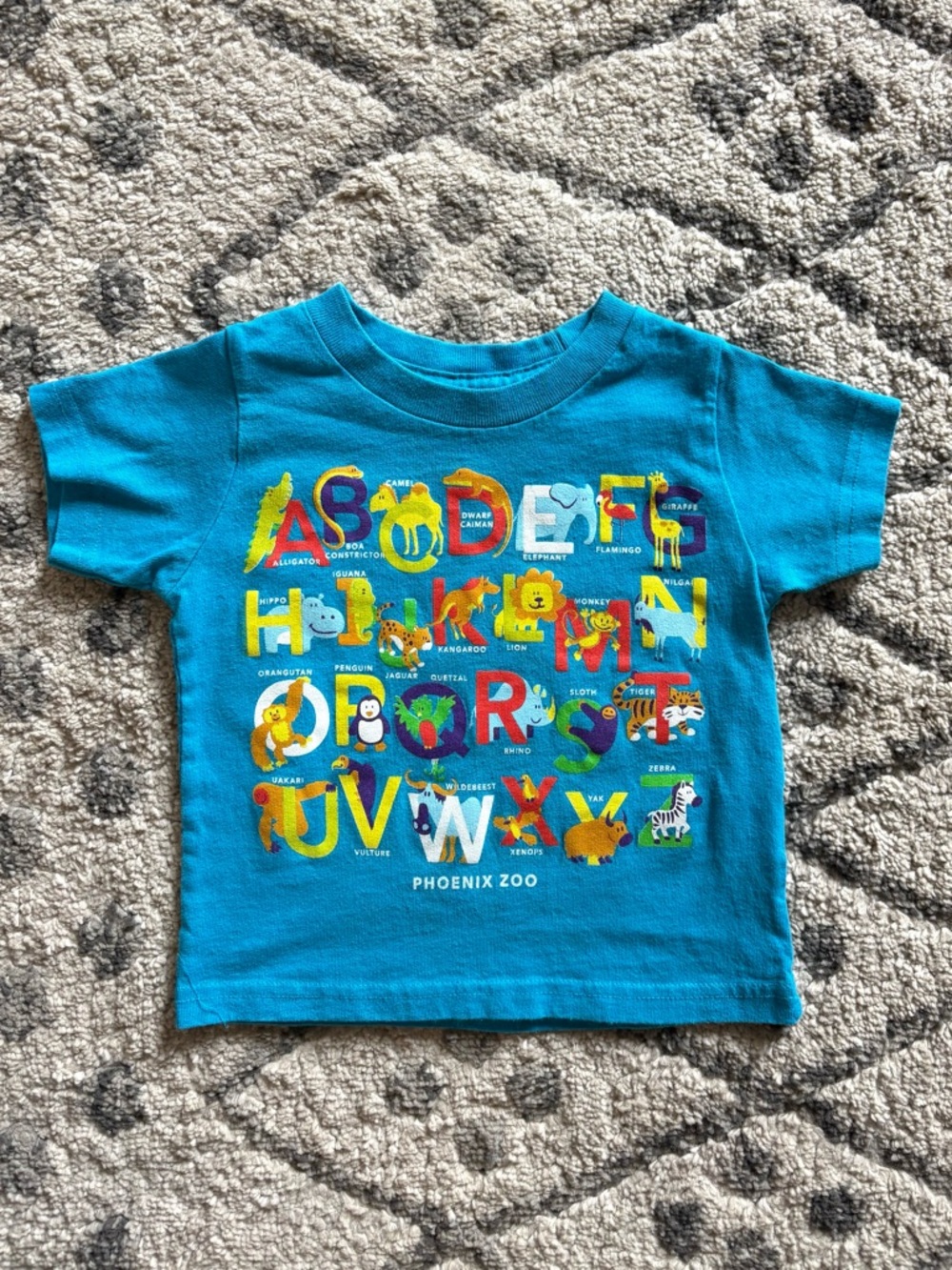 Phoenix Arizona zoo animal alphabet tshirt